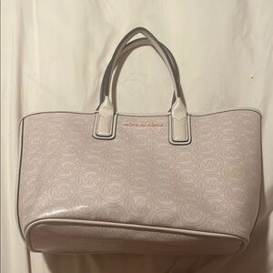 Michael Kors Cream Structured Tote Bag